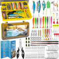 WITOROR Fishing Lures, Tackle Box with Tackle Included, Crankbaits, Soft Plastic Baits, Hooks, Weights & Fishing Accessories, Freshwater Fishing Gear Kit for Bass, Trout, Walleye & Beginners - size: 148pcs Advanced Kit