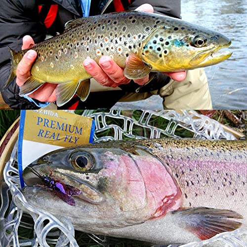 YZD Realistic Fly Fishing Dry Wet Nymph Trout Flies Topwater Lures for Freshwater Saltwater High Simulation Hand Tie Lure Kits - color: 21-A-07