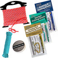 ReferenceReady Deluxe Knot Tying Kit with Rope, Cord, Fishing Line, and 3 Knot Tying Guides (Outdoors, Fishing, Boating) for Preppers and Survivalists