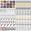Fishing Swivels Kit 190pcs Fishing Accessories Tackle Ball Bearing Swivels, Rolling Barrel Swivel Snap, Three Way Crossline Swivel, Duo Lock Snap for Bass Trout Saltwater Freshwater Fishing Tackle