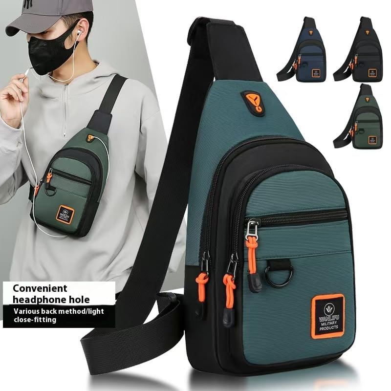 Sling Bag Small Sling Backpack Travel Backpack Hiking Daypack Adjustable Shoulder Strap Chest Bag Multipurpose Cross Body Bag(Blue) - color: Blue