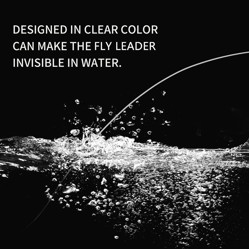8 Pack Welded Tapered Leader Fly Fishing Leader with Loop 9ft 0/1/2/3/4/5/6/7X Nylon Fly Leader … - color: Fly Leader & strong loop, size: 7x