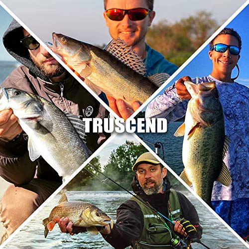 TRUSCEND Vibespinner Easy Catch Fishing Lures with BKK Hooks, Tail Spinner Baits with 4 Actions, Vibrating Swimming Flashing & Jigging for More Bites, Spoon Lures for Bass Trout Crappie Walleye Pike - color: C4-0.4oz-2.4"