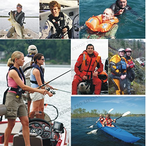 Top Safety Life Belt Pack with Whistle - Auto Inflatable Slim Waist Belt Life Vest Preserver PFD for Boating Fishing Sailing Kayaking Surfing Paddling Rafting Swimming - Adjustable Life Saving Vest - color: Blue