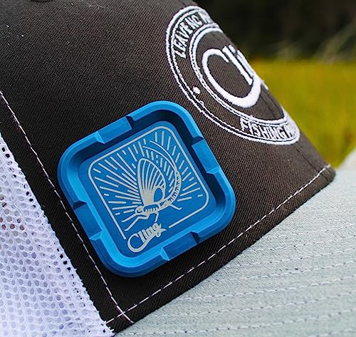 Cling Fishing Products Mag Grab® Mini – Compact Magnetic Fly Holder/Fly Patch & Organizer for Fly Fishing Vest, hat, Waders and Fishing Packs (Toothy Trouble, Orange) - color: Orange, style: Toothy Trouble