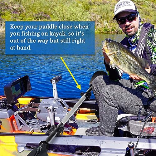 Huntury Kayak Paddle Holder Track Mount, Kayak Fishing Net Holder and Kayak Fishing Poles Holder, Kayak Track Mount Accessories, Kayak Rail Accessories - style: 2026