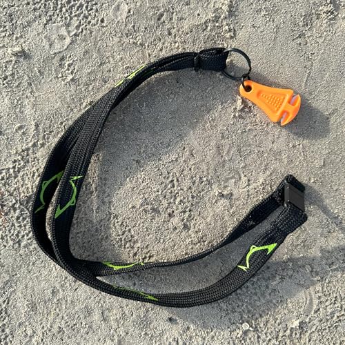 LINE CUTTERZ Patented Ceramic Blade Zipper Pull Quick Braided Fishing Line Cutter - Fishing Equipment - Upgrade Your Fishing Gear Now - color: Blaze Orange