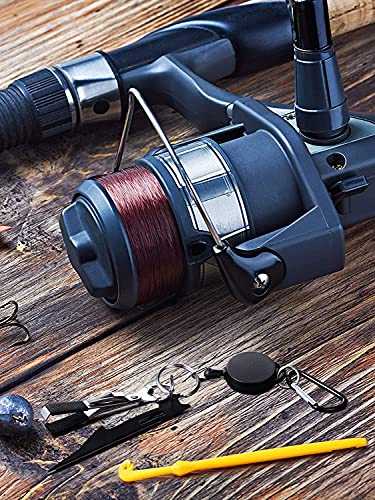 4 Pack Fishing Knot Tying Tool, Fast Line Clippers Tie Tippet Cutter Nipper Quick Nail with Retractor Zinger