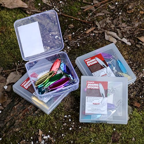 Slant Cut Spoon 8PCS – Metal Fishing Baits with High-Reflective Blades for Bass, Trout, Pike, Walleye – Sharp Treble Hooks for Freshwater & Saltwater, Long Casting, Lake & River Fishing - size: 3/8oz