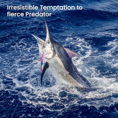 Pristis Angel Wings Vertical Jig, Saltwater Freshwater Fishing Lure for Tuna Grouper Cod Largemouth Striped Bass, Jigging Rod Metal Spoon Speed Pitch Fast Long Casting Sink, Deep Sea Fish - color: Rubine red, size: 2.8oz / 80g