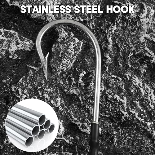 Double Hooks Rig for Trolling Chunking,4pcs Saltwater Trolling Hooks Stainless Steel Double Trolling Hooks Large Big Game Fishing Hooks for Marlin Shark Tuna Wahoo Dorado Fishing - size: 11/0-4pcs