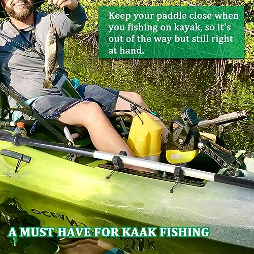 Huntury Kayak Paddle Holder Track Mount, Kayak Fishing Net Holder and Kayak Fishing Poles Holder, Kayak Track Mount Accessories, Kayak Rail Accessories - style: 2026