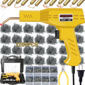 Plastic Welder, 1200PCS Staples, Plastic Welding Kit, Must Have for DIYers, Instant On/Off, Welder Kit, Bumper Repair, Portable Toolbox (Yellow) - color: Yellow