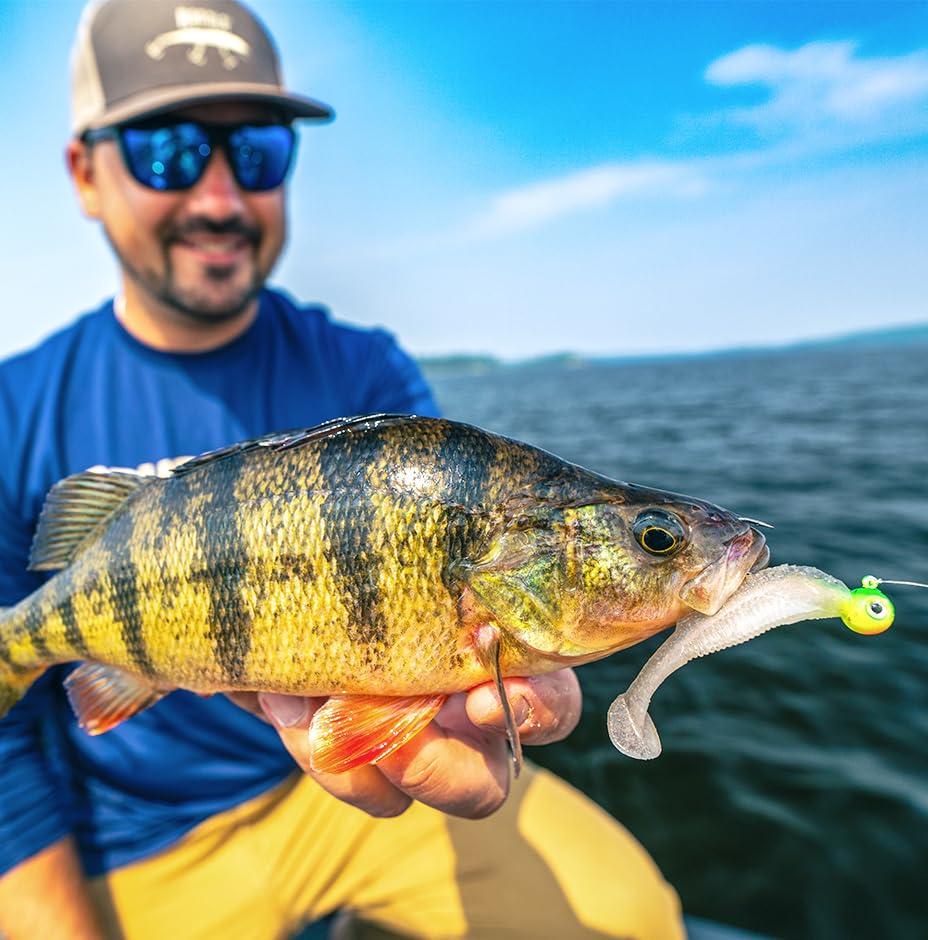 Rapala CrushCity Mayor Soft Plastic Paddle Tail Swimbait, Strong Kicking Action for Swim Jigs & Underspins, Bass, Redfish, Trout, Snook, Walleye & More - color: Black Blue Flake, size: 4"