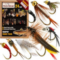 RoxStar Fly Shop Trophy Trout Top Wet & Dry Flies for Trout. Proven Nationwide to Catch Fish! Tied in-House Never Outsourced Fly Fishing Gift