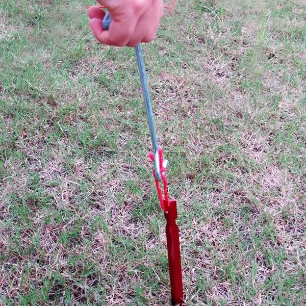 Tent Peg Nail Puller Tool,Tent Stake Puller,Peg Puller Extractor,Steel Awning Stakes Hooks Remover Lifter for Camping and Other Outdoor Activities
