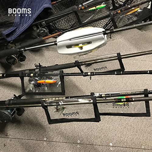 Booms Fishing LW1 Fishing Lure Wraps, Durable Clear PVC Lure Hook Covers, See Lures Easily, Saltwater Bait Protector, Fishing Hook Organizer Rod Hook Keeper, Available in Two Sizes, 2 Packs or 4 Packs