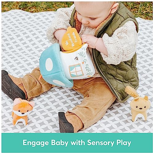 Baby GUND Play Soft My Woodland Friends 5-Piece Plush Playset with Rattle, Squeaker & Crinkle Plush Toys, Sensory Toy for Babies & Newborns, 7.5” - style: Woodland Friends