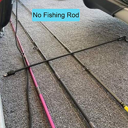 2 Pcs Rod Tamer Strap Holder Deck Mount Connector Gunwale Mount Rod Strap Rod Hold Down Strap - color: Black X 8 Pack