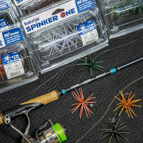 Tentacle Creature Lure, Japanese Style Soft Plastic Baits for Bass Fishing - for Drop Shot, Wacky Rig/Neko Rig and Finesse, Slow Sinking, Soft Bait by Velrifya - color: 12-Black Blue Flake, size: 2.7-INCH