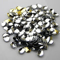 ANER 50pcs Deep Cup Fishing Lures Copper Spinner Blades DIY Fishing Lures Accessories for Hard Lures Worm Spinner Baits Spoons Rigs Making - color: Silver