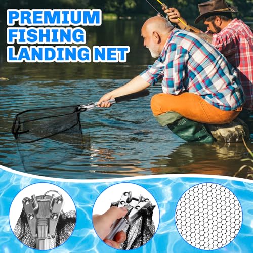 Lasnten 68 Pcs Fishing Tool Kit Fishing Backpack Pliers Kit Gear Equipment Tackle Include Hook Remover Backpack Gloves Towel Keychain Hook Lures Baits Accessories for Father Men Women Gifts