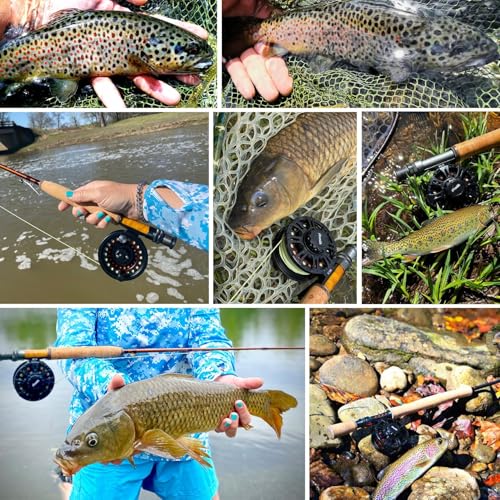 Aventik HVCE Graphite Fly Reel Center Drag System Classic III Graphite 3/4, 5/6, 7/8wt Large Arbor Freshwater Fly Fishing Reels - size: 3/4, style: With Extra Spool