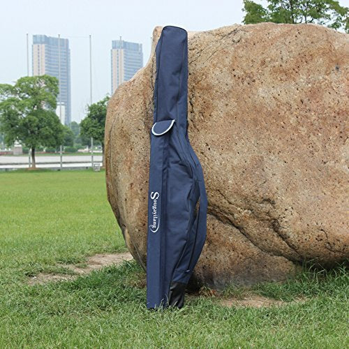 Sougayilang Fishing Rod Case Organizer Pole Storage Bag Fishing Rod and Reel Carrier Organizer for Travel - color: Blue-Length: 170cm/67in