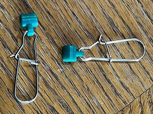 10/20/30/40pcs Fishing Weights Slides with Duo Lock Snaps,Large and Heavy Saltwater Sinker Weights Connector for Braided Line,Catfish Rig,Fishing - size: 20 Pieces