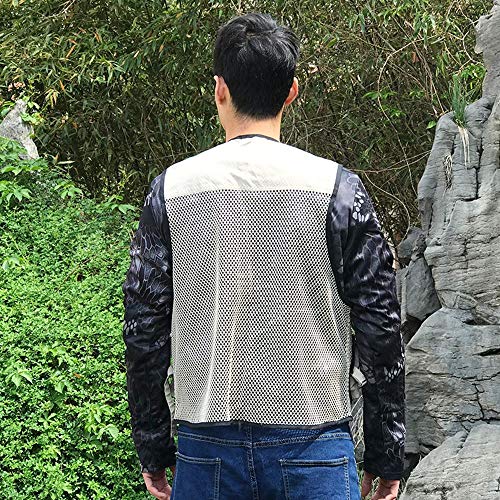 Foldable Outdoor Fishing Camping Travel Mesh Vest, Multi-Pockets Photography Lightweight Vests - color: Beige, size: X-Large