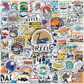 Joyppy 155 PCS Funny Fishing Stickers for Adults, Holographic Outdoor Waterproof Vinyl Fish Decals for Boat Laptop Tool Trackle Box Cooler Gifts for Men Dad Fisherman