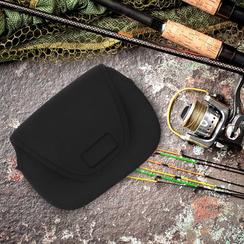 Baitcaster Reel Protective Bag Small Fishing Reel Sleeve Cover Portable Fishing Tackle Storage Pouch for Outdoor Anglers