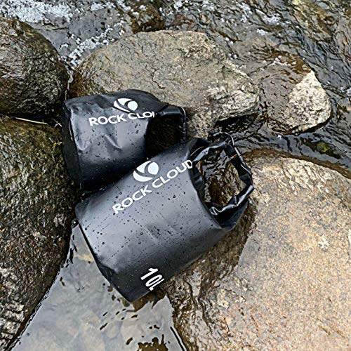 ROCK CLOUD Dry Bag Waterproof 30L Dry Sack for Kayaking Rafting Boating Beach Surfing Swimming Canoe Camping Hiking Fishing Ski, Black - color: Black, size: 30L