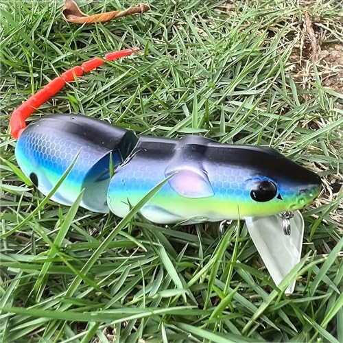 3Pcs Premium Topwater Mouse Fishing Lures - Realistic Bionic Rat Bait for Bass, Trout, Catfish, Pike, Perch - Freshwater & Saltwater Angling