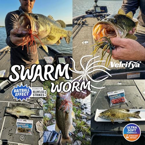 Tentacle Dice Bait – Japanese Style Finesse Dice Fishing Lure Floating Worm Soft Plastic Baits for Bass Fishing, Drop Shot, Jig Head, Wacky Rig - color: 07-Smoky Shrimp