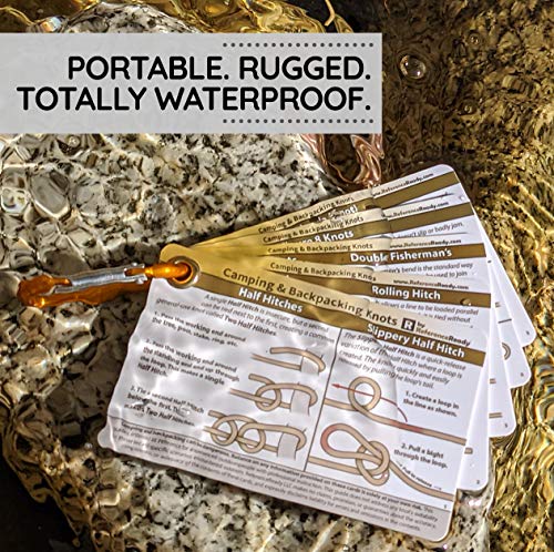 ReferenceReady Deluxe Knot Tying Kit with Rope, Cord, Fishing Line, and 3 Knot Tying Guides (Outdoors, Fishing, Boating) for Preppers and Survivalists