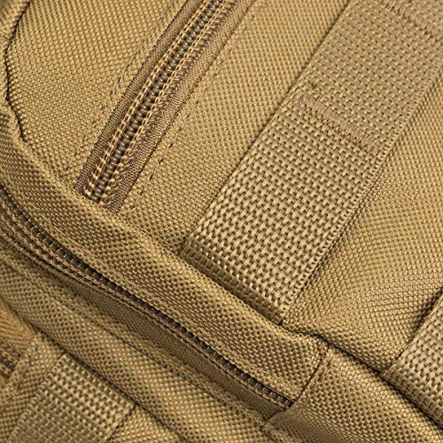 DEPARTED Sling Pack Military Rover for Fly Fishing Camping Hiking Trekking Bag for Men and Women (Tan) - color: Tan