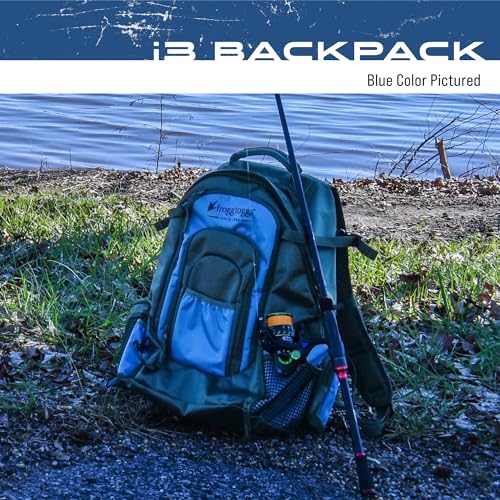 FROGG TOGGS i3 Fishing Backpack, Tackle Storage, Includes 3-3600 Bait Trays, Blue, OS - color: Blue