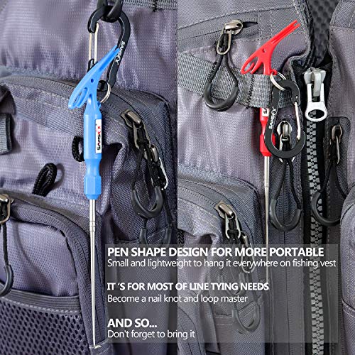 SAMSFX Fishing Hook Removal Tool Hook Quick Removal Device Security Extractor Fish Hook Disconnect Tool, Built-in Loop Tyer, Quick Knot Tying Tool and Hook Sharpener