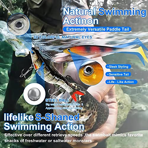 Fishing Lures Tackle Box Bass Kit, Including Animated Lure,Crankbaits,Spinnerbaits,Soft Plastic Worms, Topwater Lures,Hooks,Saltwater & Freshwater Fishing Gear for Bass,Trout, Salmon. - color: 92pcs Fishing Tackle Box