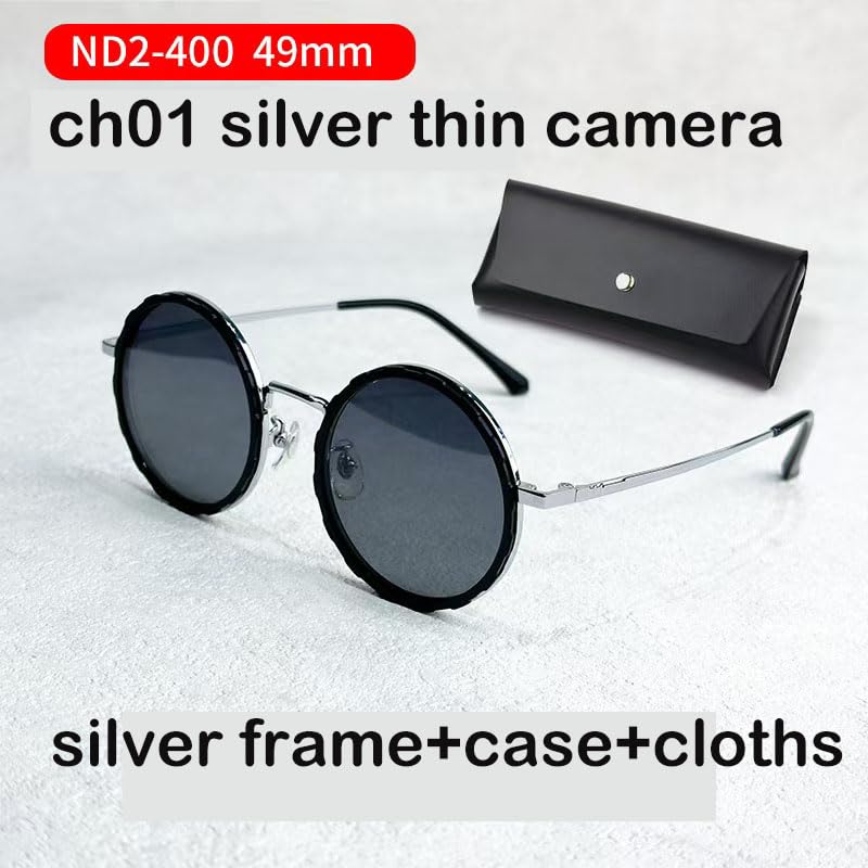 1-9 Gears Adjustable Sunglasses for Men Fishing Uv405 Round Polarized Filter