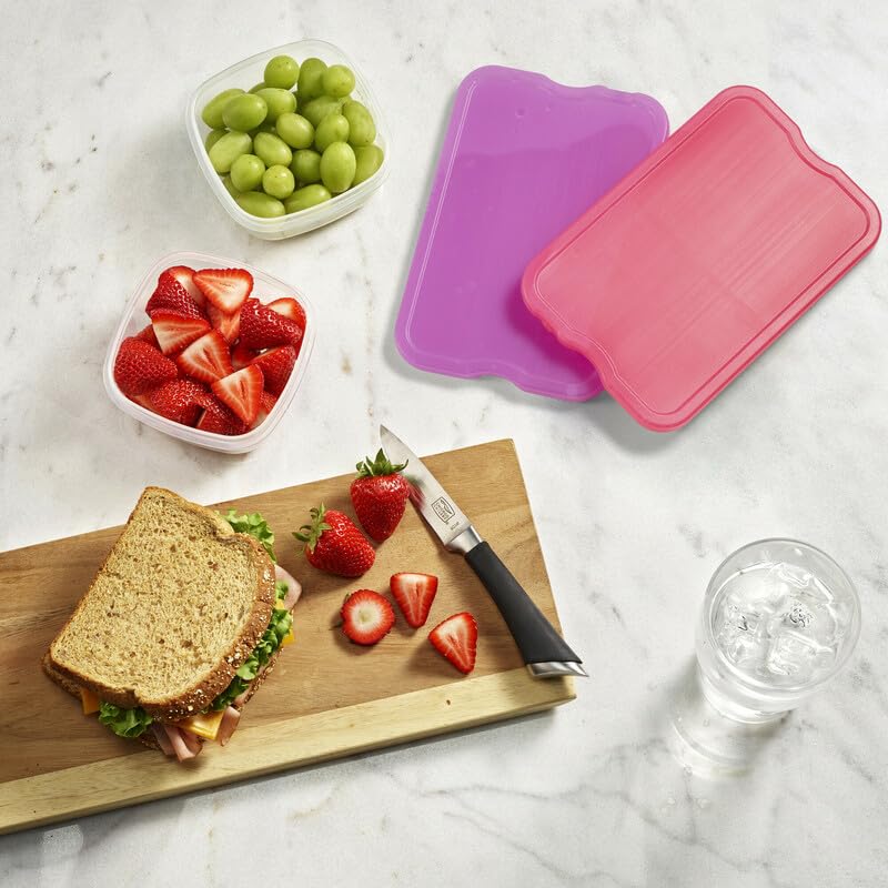 Cool Coolers by Fit & Fresh 4 Pack XL Slim Ice Packs, Quick Freeze Space Saving Reusable Ice Packs for Lunch Boxes or Coolers - color: Multi (4 Pack)