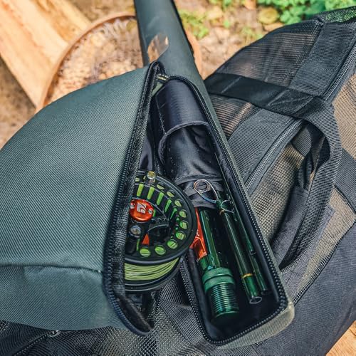 Kylebooker Fly Fishing Rod with Reel Combo Kit 3/4/5/6/7/8 Weight Starter Fly Fishing Outfit with Rod Bag - size: 4wt 8‘0“ 4pc Rod,3/4 Reel