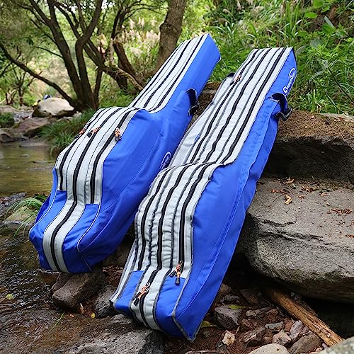 Sougayilang Fishing Rod Bag - 3 Layer Organizer, Pole Case, Storage Bag, Rod and Reel Carrier for Travel - 160cm/63in - color: Length: 160cm/63in