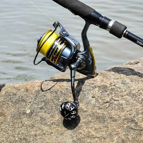 GOMEXUS Power Handle for Pflueger President Spinning Reel Crank (Not for President Lock Type) - color: For President 35 40