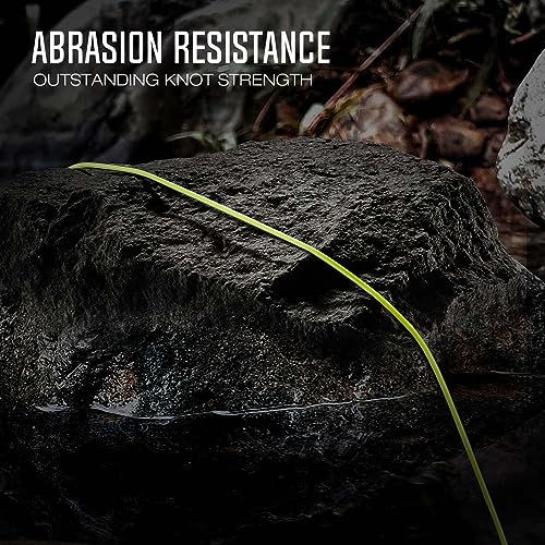 Piscifun Sword Fly Fishing Line with Welded Loop, Weight Forward Floating Fly Line, Available in WF1, WF2, WF3, WF4, WF5, WF6, WF7, WF8, WF9, and WF10 Weights, in Lengths of 90 and 100 Feet - color: Moss Green, size: WF-4F 90FT