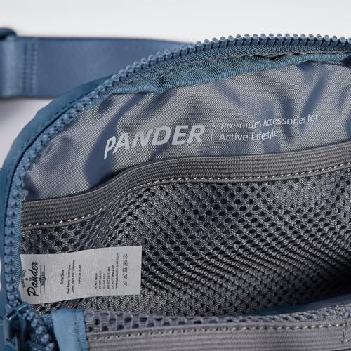 Pander Two Way Zipper Fanny Pack Nylon Everywhere Belt Bag for Women, Water Repellent Waist Packs, Crossbody Bags with Adjustable Strap (Indigo Blue). - color: Indigo Blue