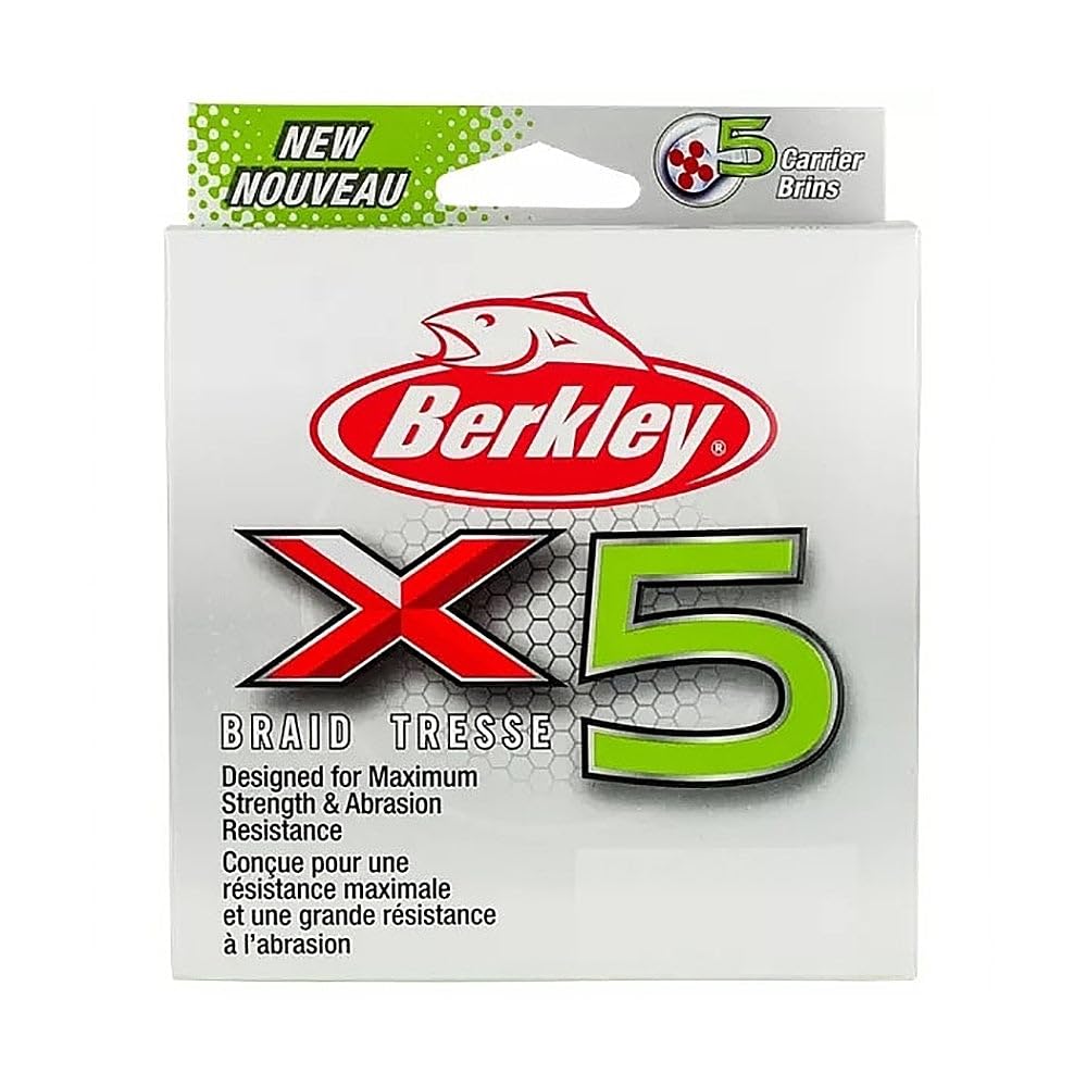 Berkley x5 Braid Fishing Line - color: Crystal, size: 2188yd, style: 30lb