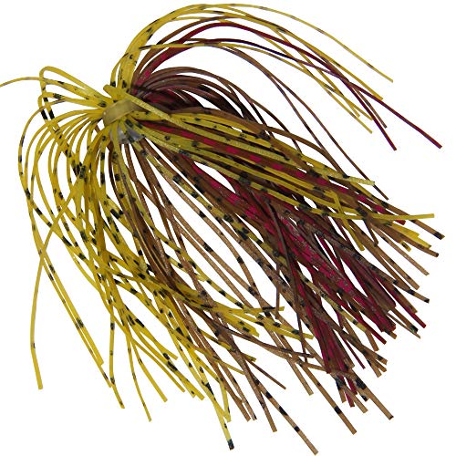 Silicone Jig Skirts DIY Rubber Fishing Jig Lures 12 Bundles 50 Strands Fishing Bait Accessories Spinnerbaits Buzzbaits Spoon Blade Squid Skirt Replacement Part, Fly Tying Material Color Random - size: 12 Bundles