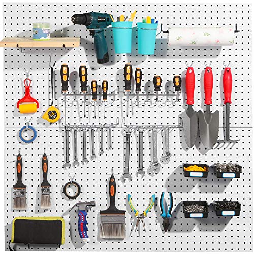 Pegboard Hooks Assortment, for Organizing Various Tools, with Pegboard Bins, 165 PCS, 80 of Which are Locks - style: 165PCS